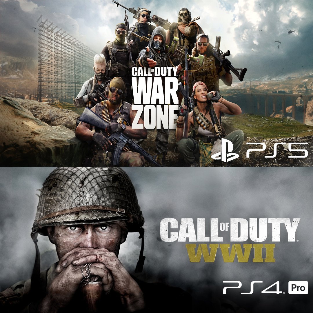 CALL OF DUTY WARZONE - PS5 | CALL OF DUTY WW2 - PS4 PRO
